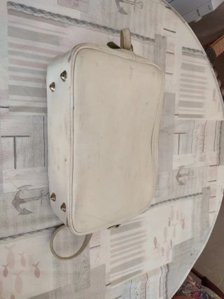 Bolsa Deporte Vintage Blanca ESCOLAR del año 1972