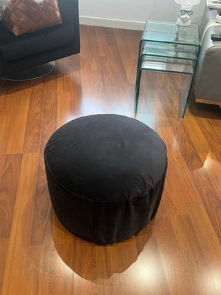 Sillón Giratorio Negro Terciopelo