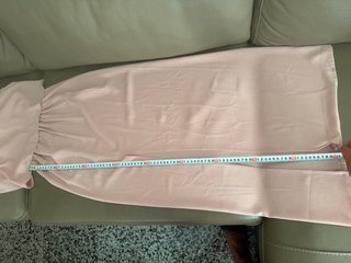 Vestido largo rosa con espalda abierta