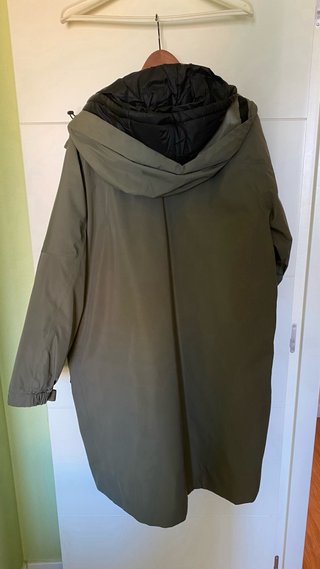 Chaqueta Zara plumífero verde talla XS-S