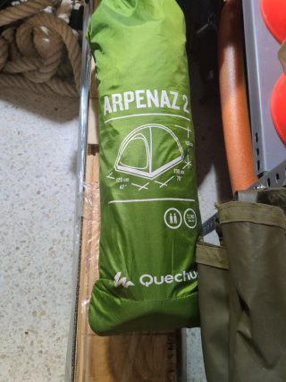 Dos Tiendas de campaña 2 personas verde decathlon