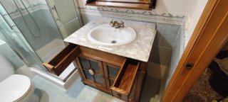 Conjunto Baño Porcelanosa Vintage Madera y Mármol