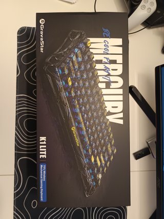 Teclado Mecánico Gravastar K1 Lite Transparente