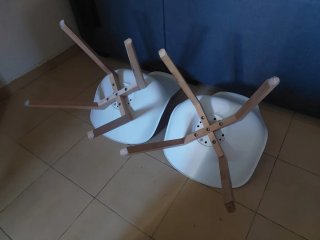 2 Sillas estilo nórdico Blancas