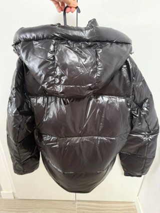Chaqueta Moncler Negra Brillante