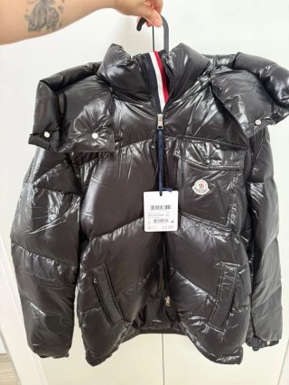 Chaqueta Moncler Negra Brillante