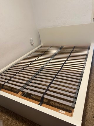 Colchón Viscoelástico 135x190 y cama Ikea 140x200