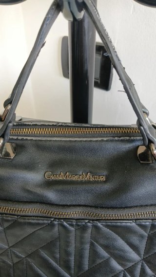Borsa donna GianMarcoVenturi nera trapuntata