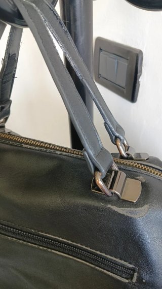 Borsa donna GianMarcoVenturi nera trapuntata