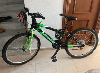 Bicicleta 24 Negra y Verde