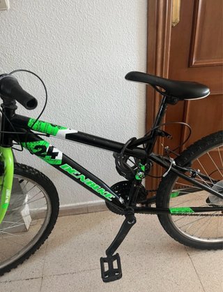 Bicicleta 24 Negra y Verde