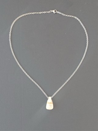 Collar fantasía plata pura 999