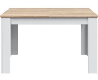Mesa Comedor Extensible Madera Blanca/Marrón