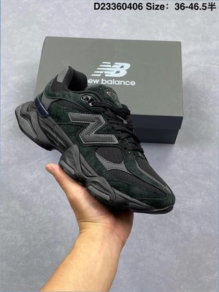 New Balance 9060 negras gamuza y malla Talla 36