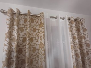 Cortinas y visillo 140x260 cm con o sin barra