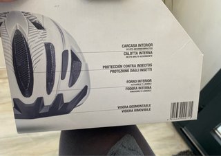 Casco Blanco Bicicleta/Patinete con LUZ led nuevo