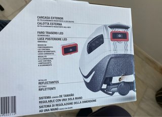 Casco Blanco Bicicleta/Patinete con LUZ led nuevo