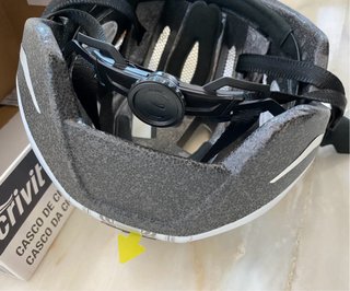 Casco Blanco Bicicleta/Patinete con LUZ led nuevo