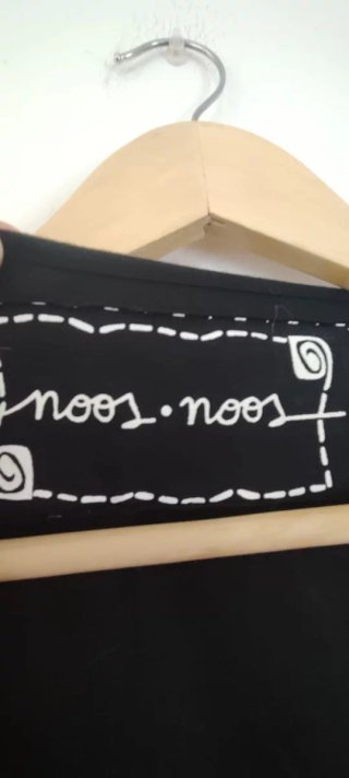 Vestido manga larga estampado talla M