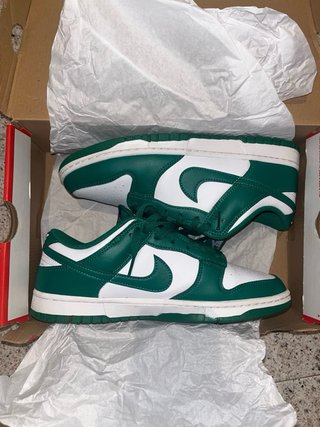 Zapatillas Nike Dunk Verde y Blanco