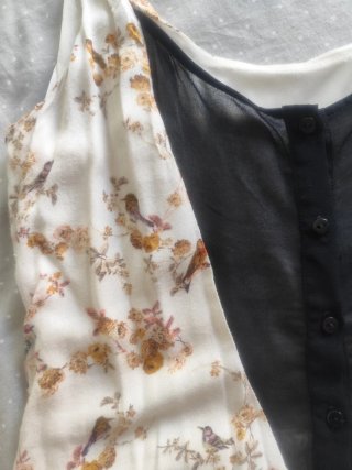 Vestido estampado pájaros