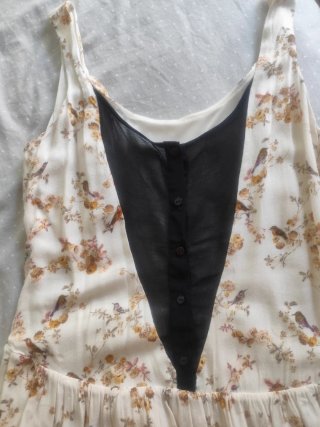 Vestido estampado pájaros