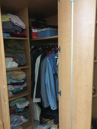 Mueble cama, armario, estanterías y escritorio