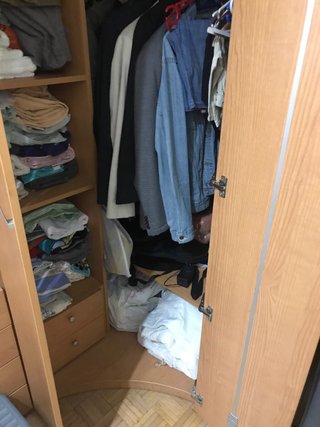 Mueble cama, armario, estanterías y escritorio