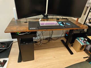 Mesa elevable eléctrica para ordenador 140x60cm