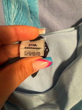 Costume da bagno azzurro taglia unica