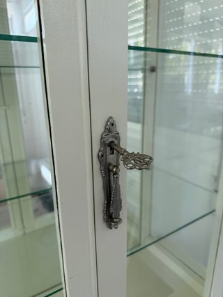 Vetrina aparador vintage bianco classico