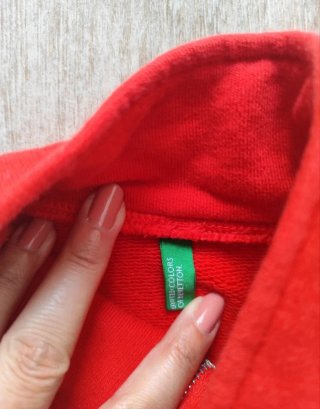 Sudadera Benetton Roja 11-12 años