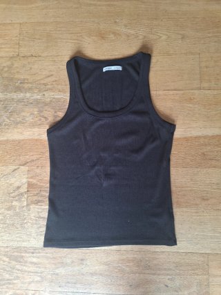 Camiseta Pull&Bear Negra Sin Mangas