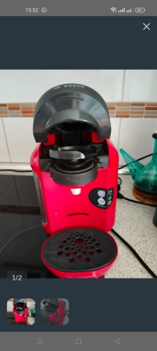 Cafetera Tassimo Bosch Roja