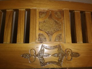 Mueble tocador antiguo con espejo