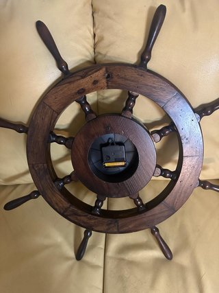 Orologio timone legno vintage