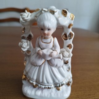 3 Figuras Porcelana Vintage Sri Lanka