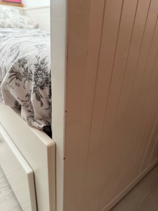 Cama Extraíble Ikea Blanca con dos colchones.