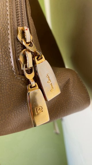 Bolso Pierre Cardin Cuero Vintage Marrón