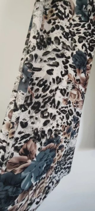 Pantalón ancho estampado mujer talla única