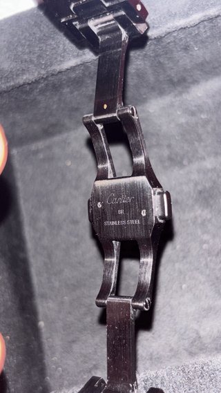 Cartier Santos Diamantes Negro Acero
