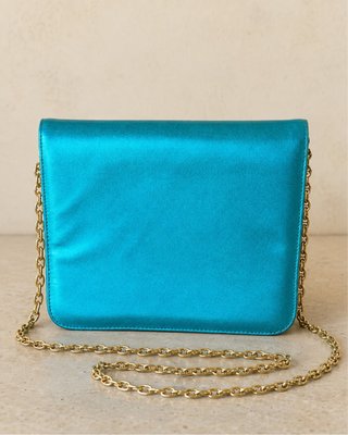 Bolso Valentino azul y dorado
