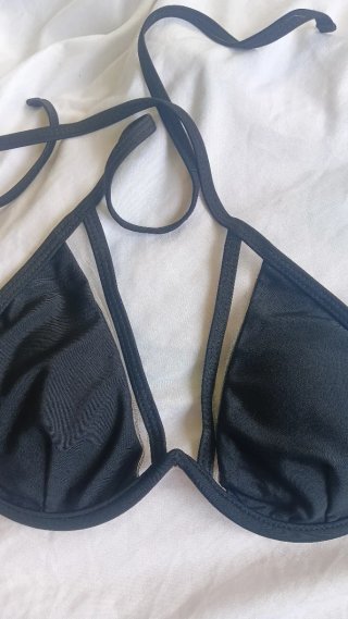 Top bikini donna nero
