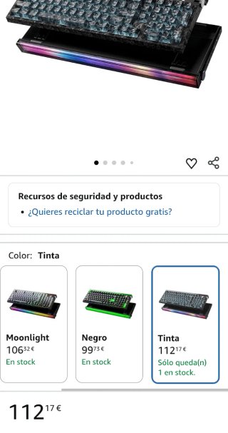 Teclado Attach Shark R98 HE Fibra Carbono Magnétic