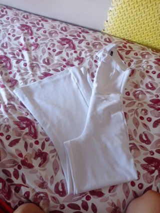 Mono blanco halter con cordones