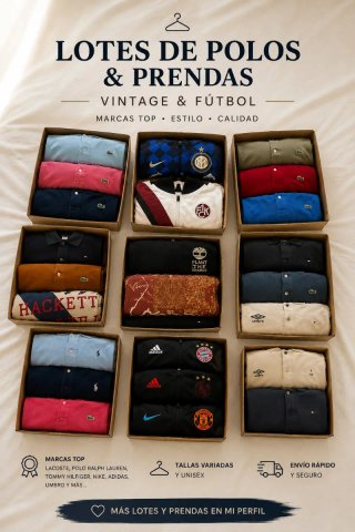Lote Ropa Vintage y Fútbol Marcas Top