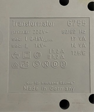 Transformadores Fleischmann 6755.