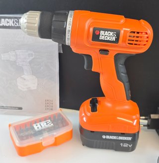 Atornillador Black&Decker Inalámbrico EPC12-Naran