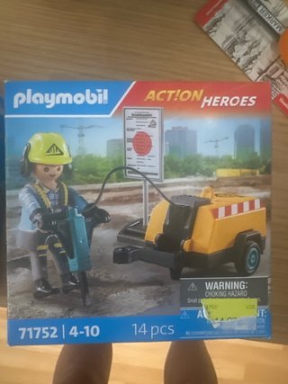 Playmobil Action Heroes NUEVo — set con trabajador