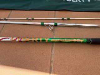 Equipo de pesca surfcasting (caña Lyberty+carrete)